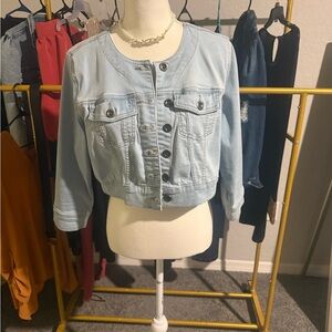 Torrid Denim Cropped Jacket